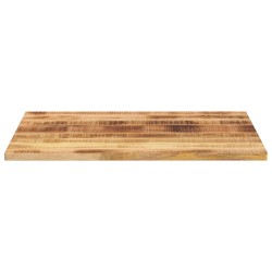 Dessus de table rectangulaire bois massif de manguier brut 