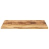 Dessus de table rectangulaire bois massif de manguier brut 