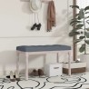 Banc Gris foncé 80x40x49 cm Velours 