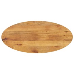 Dessus de table 120x50x2,5 cm ovale bois massif de manguier 