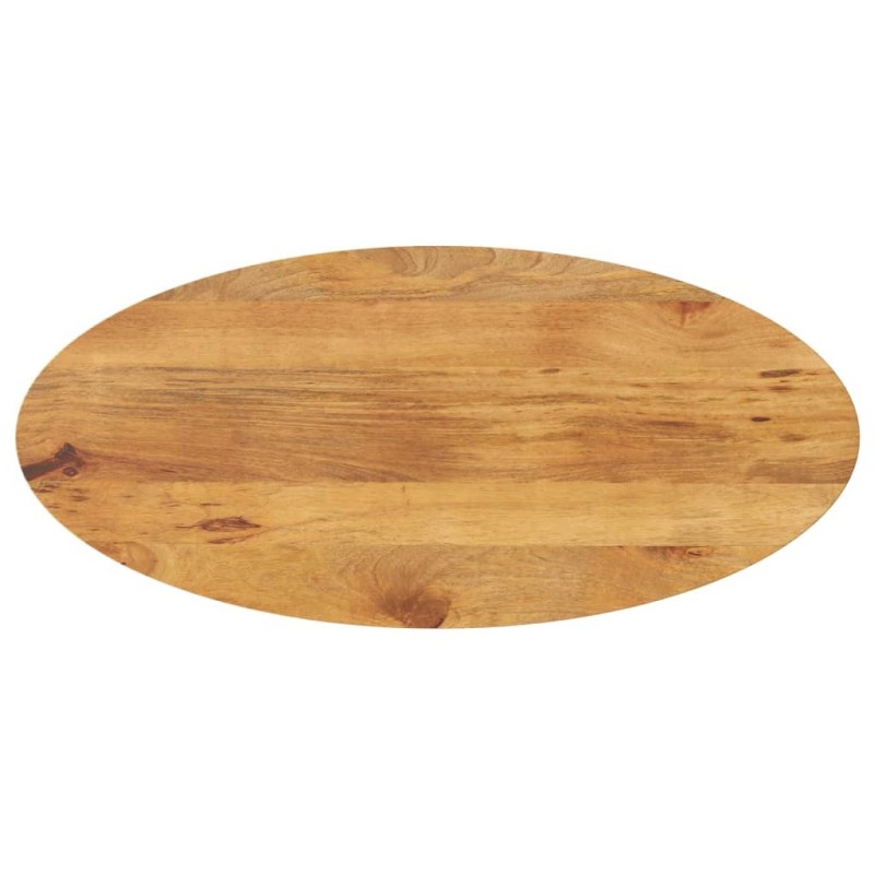 Dessus de table 120x50x2,5 cm ovale bois massif de manguier 