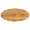 Dessus de table 120x50x2,5 cm ovale bois massif de manguier 