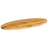 Dessus de table 120x50x2,5 cm ovale bois massif de manguier 