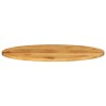 Dessus de table 120x50x2,5 cm ovale bois massif de manguier 