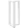 Pieds de table de bar en T, 2 pièces, blanc, 40 x 35 x (90-91) cm, acier 