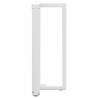 Pieds de table de bar en T, 2 pièces, blanc, 40 x 35 x (90-91) cm, acier 