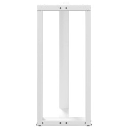 Pieds de table de bar en T, 2 pièces, blanc, 40 x 35 x (90-91) cm, acier 