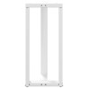 Pieds de table de bar en T, 2 pièces, blanc, 40 x 35 x (90-91) cm, acier 