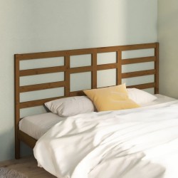 Tête de lit Marron miel 186x4x104 cm Bois massif de pin 