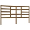 Tête de lit Marron miel 186x4x104 cm Bois massif de pin 