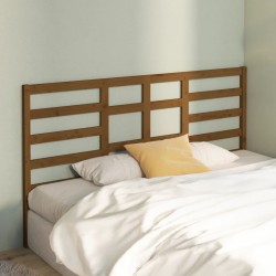 Tête de lit Marron miel 186x4x104 cm Bois massif de pin 