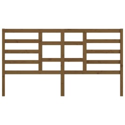 Tête de lit Marron miel 186x4x104 cm Bois massif de pin 
