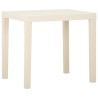 Table de jardin Blanc 79x65x72 cm Plastique 