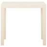 Table de jardin Blanc 79x65x72 cm Plastique 