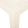 Table de jardin Blanc 79x65x72 cm Plastique 