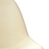 Tabourets de bar lot de 2 crème tissu 