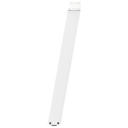 Pieds de table console en U, 2 pièces, blanc, 28 x (72-73) cm, acier 