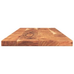 Dessus de table 140x60x2,5cm rectangulaire bois massif d'acacia 