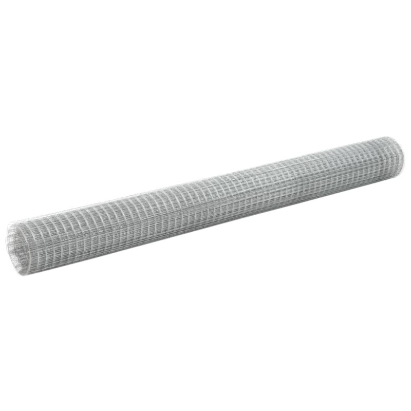 Grillage pour volière acier galvanisé 10x1,5 m argenté Grillage pour volière acier galvanisé 10x1,5 m argenté