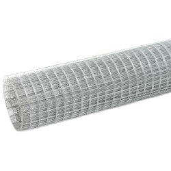 Grillage pour volière acier galvanisé 10x1,5 m argenté 