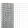 Grillage pour volière acier galvanisé 10x1,5 m argenté 