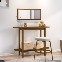 Table console Marron miel 110x40x80 cm Bois massif de pin 