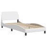 Cadre de lit sans matelas blanc 80x200 cm similicuir 