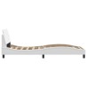 Cadre de lit sans matelas blanc 80x200 cm similicuir 