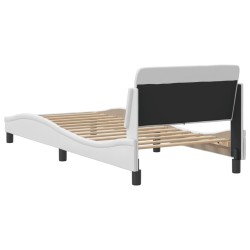 Cadre de lit sans matelas blanc 80x200 cm similicuir 