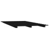 Cadre de lit sans matelas noir 140x190 cm bois de pin massif 