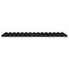 Cadre de lit sans matelas noir 140x190 cm bois de pin massif 