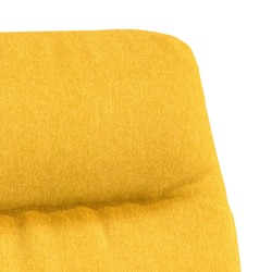 Chaise de relaxation Jaune moutarde Tissu 