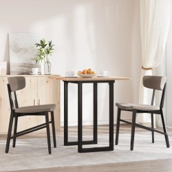 Pieds de table à manger cadre en O 50x40x73 cm acier 