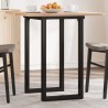 Pieds de table à manger cadre en O 50x40x73 cm acier 