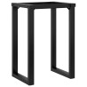 Pieds de table à manger cadre en O 50x40x73 cm acier 