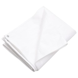 Bâche 260 g/m² 4x8 m Blanc PEHD 