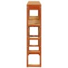 Tête de lit avec étagères marron cire 140 cm bois massif de pin 