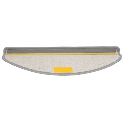 Tapis d'escalier 20 pcs gris 65x21x4 cm 