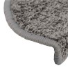 Tapis d'escalier 20 pcs gris 65x21x4 cm 
