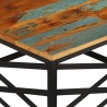 Table basse 68x68x35 cm Bois de récupération massif 