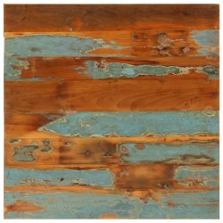 Table basse 68x68x35 cm Bois de récupération massif 