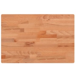 Dessus de table 60x40x4 cm rectangulaire bois massif de hêtre 