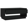 Table basse Noir 102,5x55x44 cm Bois d'ingénierie 