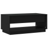 Table basse Noir 102,5x55x44 cm Bois d'ingénierie 