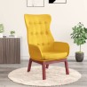 Chaise de relaxation Jaune moutarde Tissu 