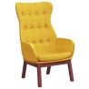 Chaise de relaxation Jaune moutarde Tissu 