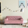 Canapé pour enfants rose 70x45x30 cm velours 