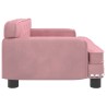 Canapé pour enfants rose 70x45x30 cm velours 