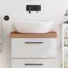 Comptoir de salle de bain 60x40x4 cm bois massif de hêtre 