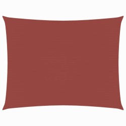 Voile de parasol tissu oxford rectangulaire 4x5 m terre cuite 